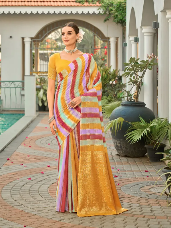 Orange_Art_Silk_Woven_Sambalpuri_Zari_Jacquard_Saree_For_Women_|_With_Blouse_Piece