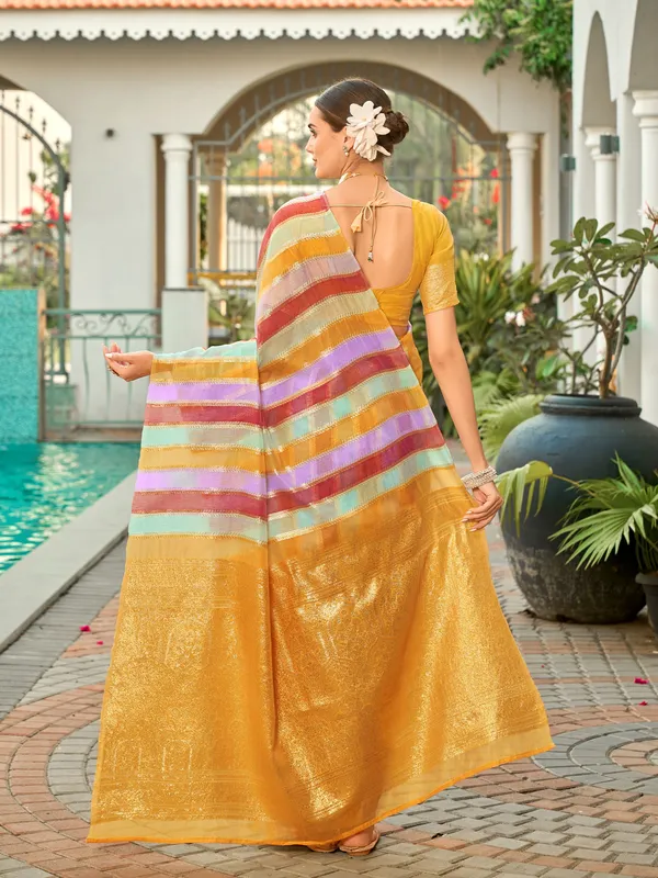 Orange_Art_Silk_Woven_Sambalpuri_Zari_Jacquard_Saree_For_Women_|_With_Blouse_Piece
