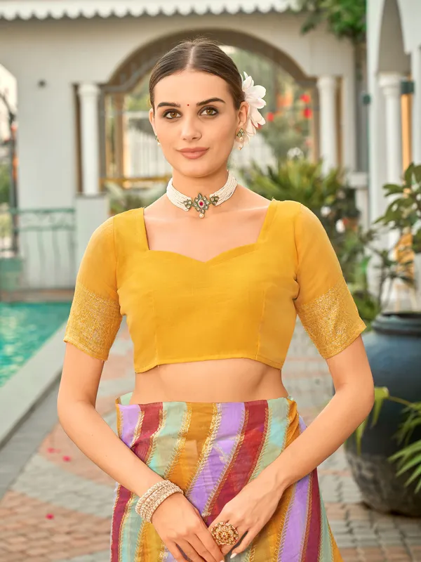 Orange_Art_Silk_Woven_Sambalpuri_Zari_Jacquard_Saree_For_Women_|_With_Blouse_Piece