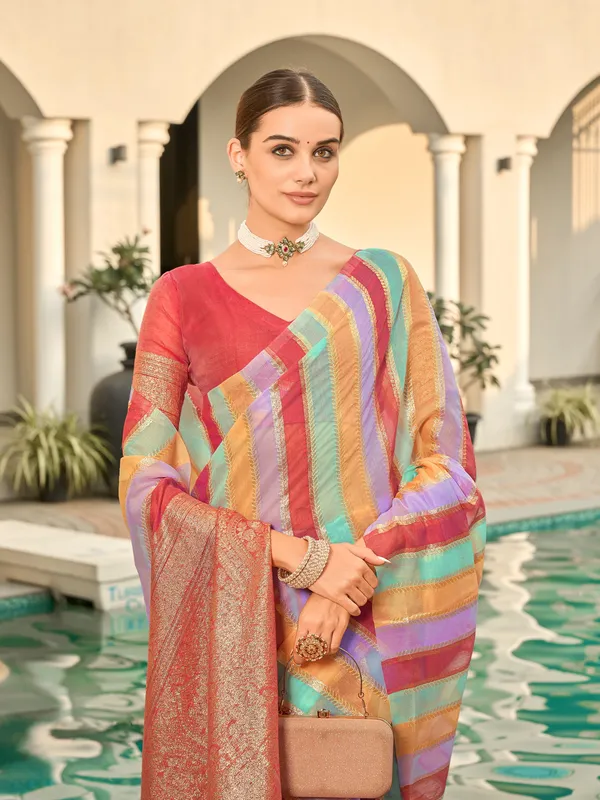 Maroon_Art_Silk_Woven_Sambalpuri_Jacquard_Saree_For_Women_|_With_Blouse_Piece