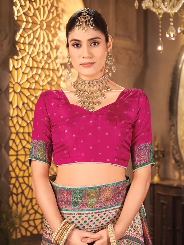 Beige_Madhubani_Pure_Silk_Woven_Saree_For_Women_|_With_Blouse_Piece