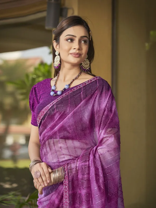 Purple_Lycra_Blend_Ombre_Embellished_Ready_To_Wear_Saree_For_Women_|_With_Blouse_Piece
