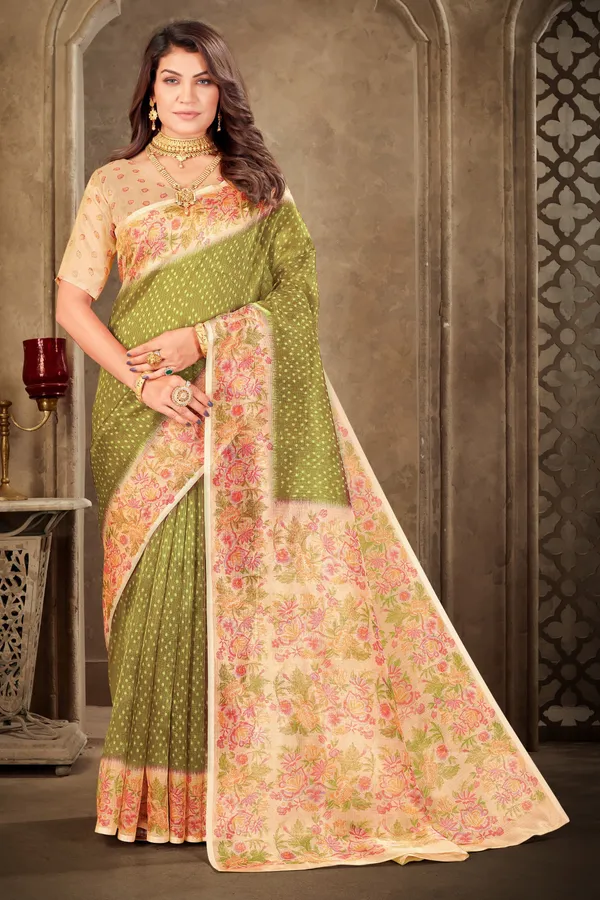 Green_Tissue_Zari_Kasab_Digital_Floral_Print_Saree_For_Women_|_With_Blouse_Piece
