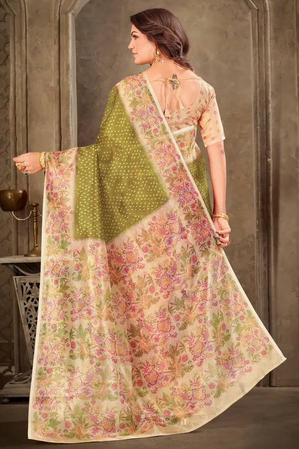 Green_Tissue_Zari_Kasab_Digital_Floral_Print_Saree_For_Women_|_With_Blouse_Piece