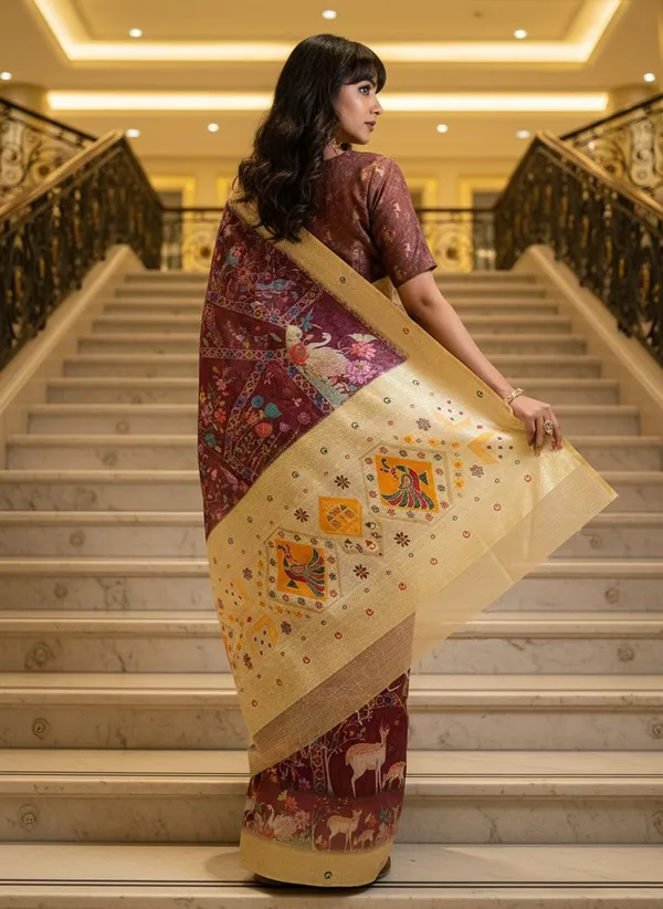 Purple_Cotton_Silk_Banarasi_Digital_Print_Woven_Saree_For_Women_|_With_Blouse_Piece