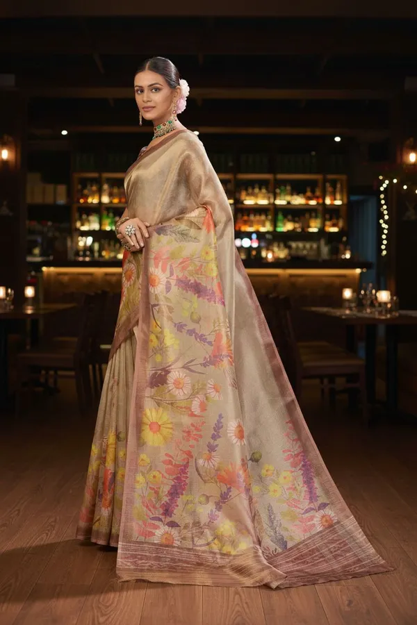 Gold_Tissue_Digital_Print_Kota_Doria_Zari_Kasab_Saree_For_Women_|_With_Blouse_Piece