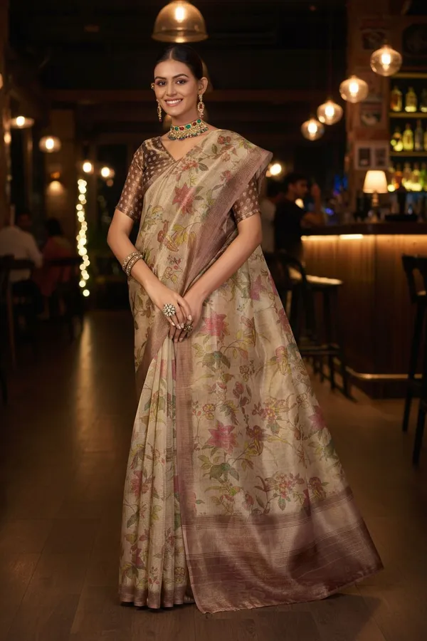 Gold_Tissue_Zari_Digital_Print_Kota_Doria_Saree_For_Women_|_With_Blouse_Piece