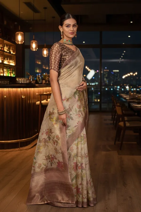 Gold_Tissue_Zari_Digital_Print_Kota_Doria_Saree_For_Women_|_With_Blouse_Piece