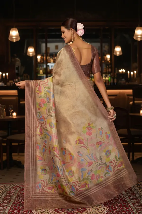 Gold_Tissue_Silk_Digital_Printed_Saree_For_Women_|_With_Blouse_Piece
