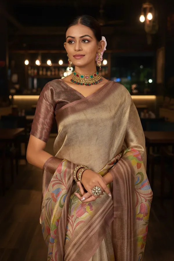 Gold_Tissue_Silk_Digital_Printed_Saree_For_Women_|_With_Blouse_Piece
