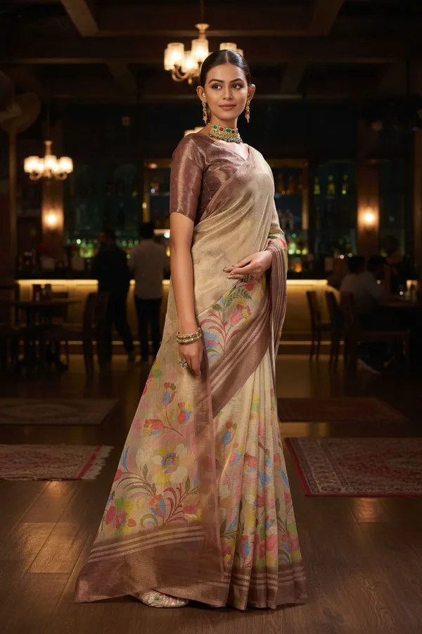 Gold_Tissue_Silk_Digital_Printed_Saree_For_Women_|_With_Blouse_Piece