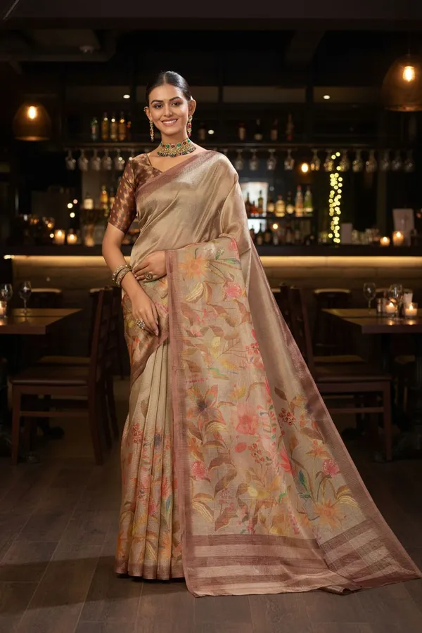 Gold_Tissue_Silk_Digital_Print_Kota_Doria_Zari_Saree_For_Women_|_With_Blouse_Piece