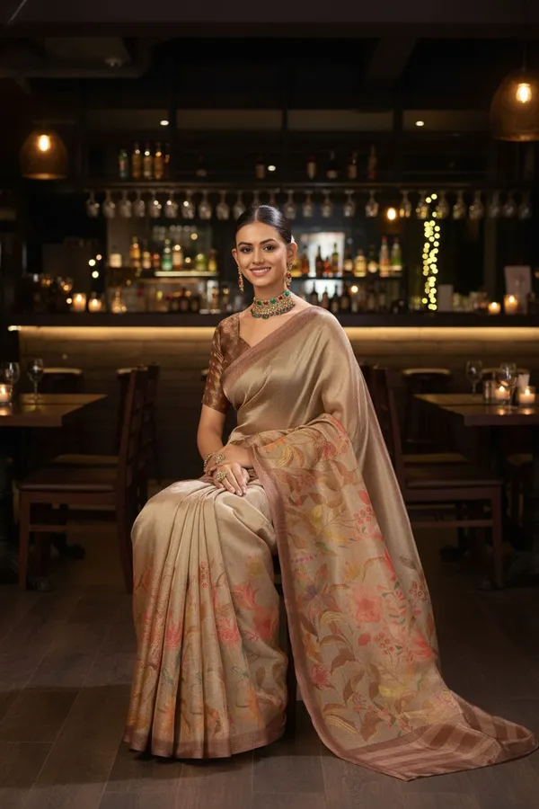 Gold_Tissue_Silk_Digital_Print_Kota_Doria_Zari_Saree_For_Women_|_With_Blouse_Piece
