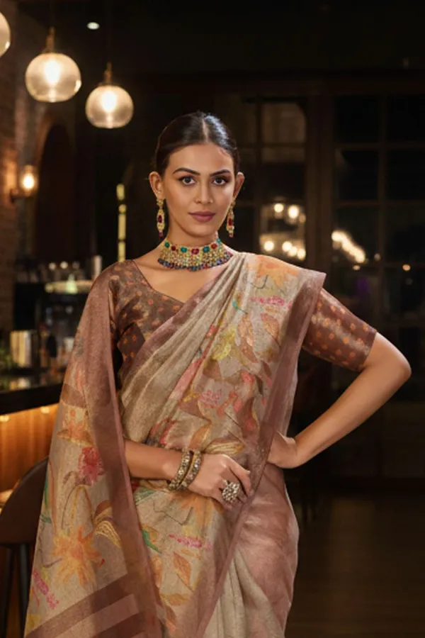 Gold_Tissue_Silk_Digital_Print_Kota_Doria_Zari_Saree_For_Women_|_With_Blouse_Piece