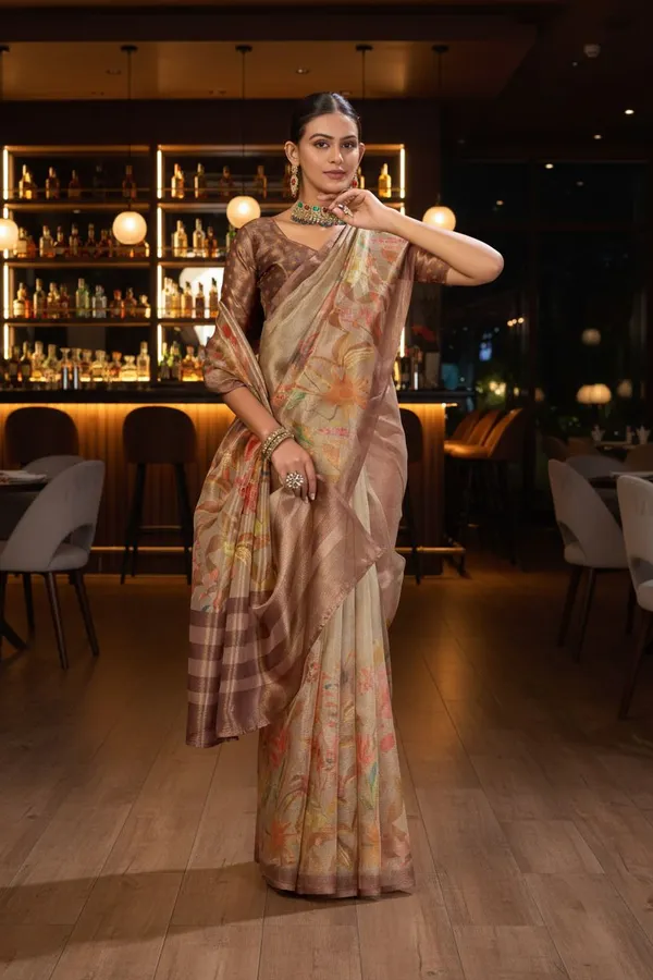 Gold_Tissue_Silk_Digital_Print_Kota_Doria_Zari_Saree_For_Women_|_With_Blouse_Piece