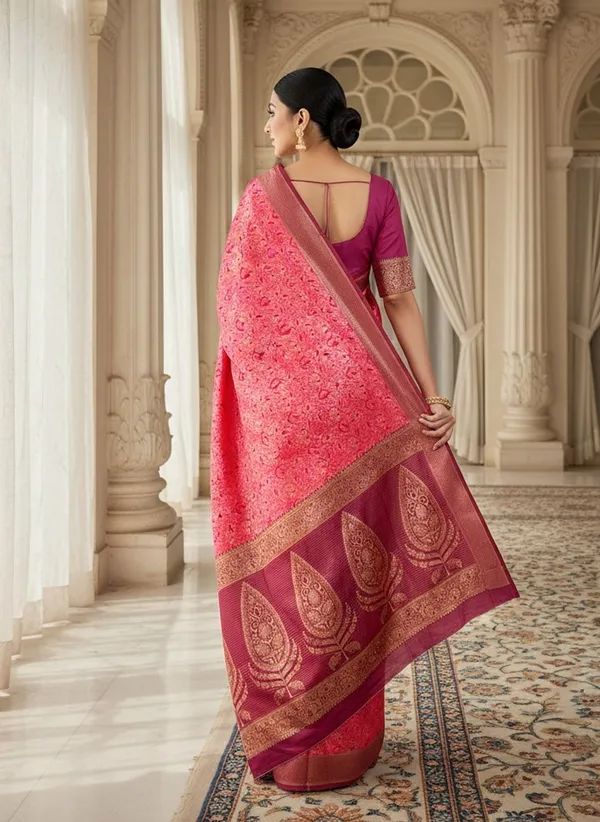 Pink_Kanjivaram_Pure_Silk_Zari_Woven_Embellished_Saree_For_Women_|_With_Blouse_Piece