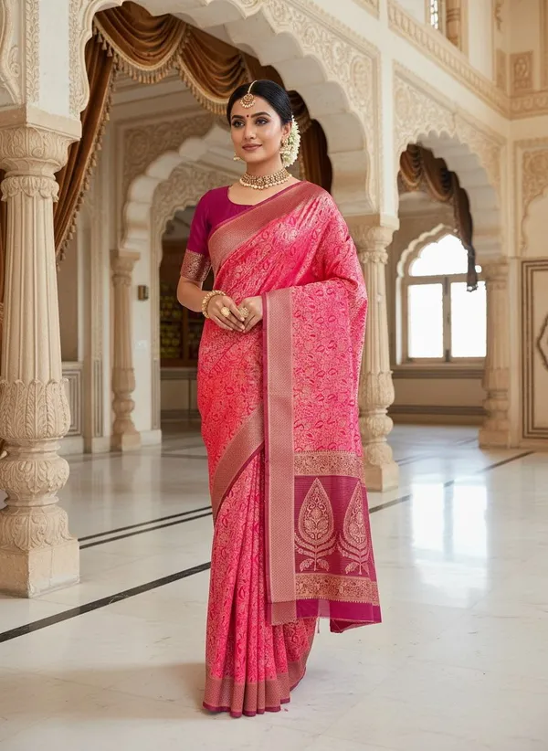 Pink_Kanjivaram_Pure_Silk_Zari_Woven_Embellished_Saree_For_Women_|_With_Blouse_Piece