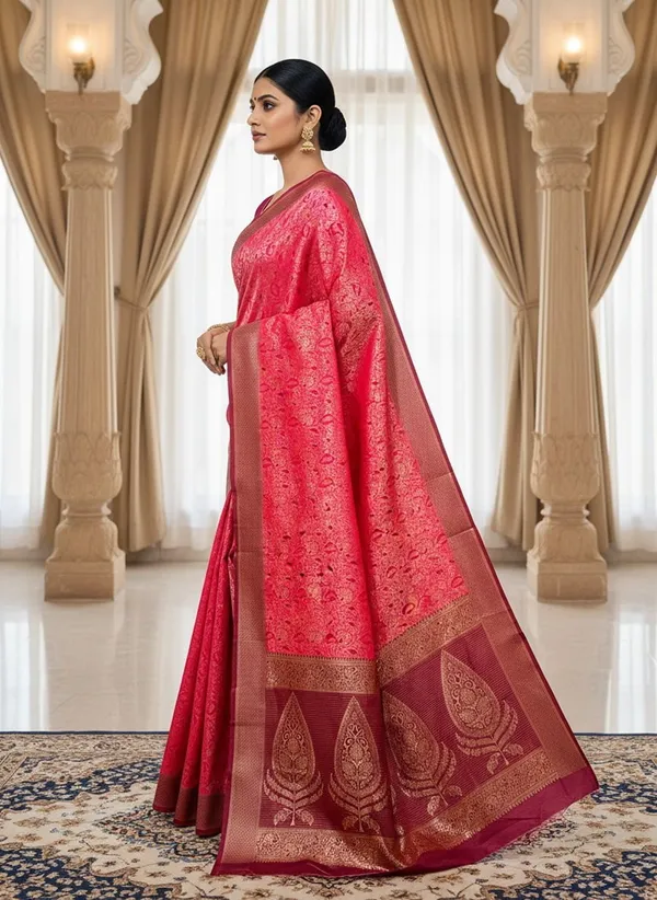 Pink_Kanjivaram_Pure_Silk_Zari_Woven_Embellished_Saree_For_Women_|_With_Blouse_Piece