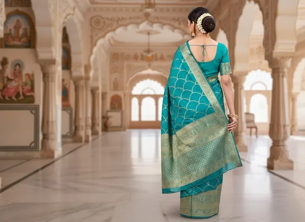 Light_Green_Kanjivaram_Pure_Silk_Zari_Woven_Saree_For_Women_|_With_Blouse_Piece