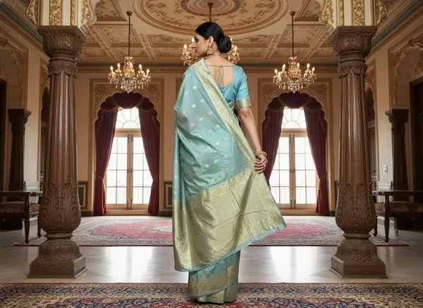 Light_Green_Kanjivaram_Pure_Silk_Zari_Woven_Saree_For_Women_|_With_Blouse_Piece