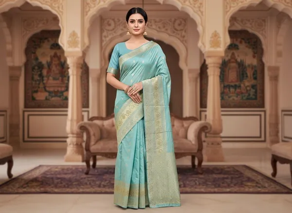 Light_Green_Kanjivaram_Pure_Silk_Zari_Woven_Saree_For_Women_|_With_Blouse_Piece