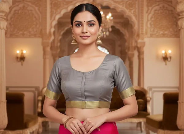 Pink_Kanjivaram_Pure_Silk_Zari_Woven_Contrast_Border_Saree_For_Women_|_With_Blouse_Piece