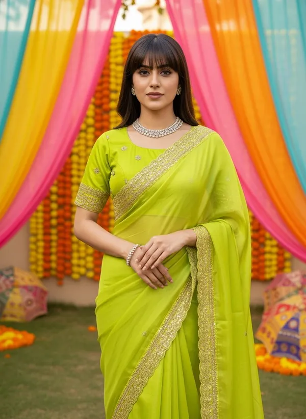 Light_Green_Satin_Sequin_Embroidered_Saree_For_Women_|_With_Blouse_Piece