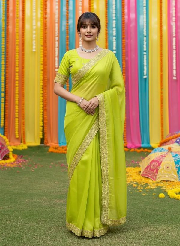 Light_Green_Satin_Sequin_Embroidered_Saree_For_Women_|_With_Blouse_Piece