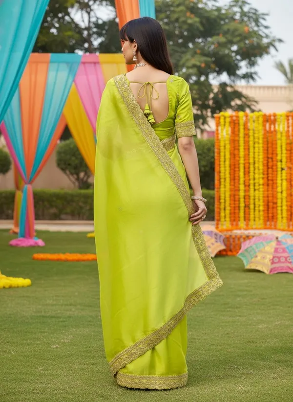 Light_Green_Satin_Sequin_Embroidered_Saree_For_Women_|_With_Blouse_Piece