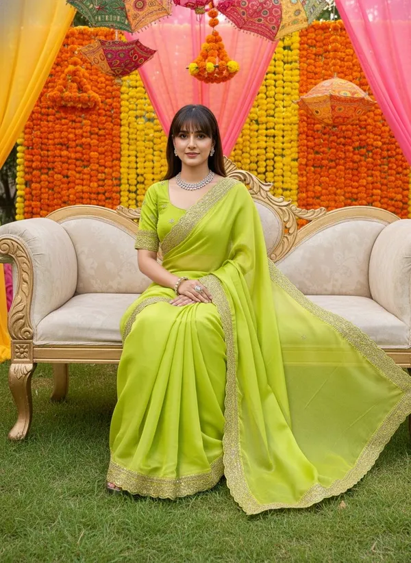 Light_Green_Satin_Sequin_Embroidered_Saree_For_Women_|_With_Blouse_Piece