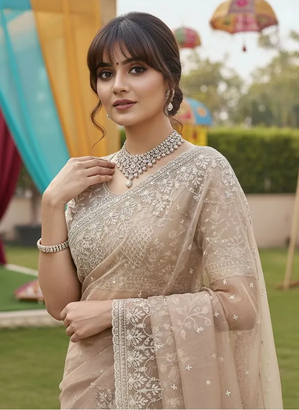 Beige_Satin_Embroidered_Bollywood_Saree_For_Women_|_With_Blouse_Piece