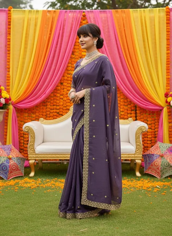 Purple_Georgette_Zari_Beads_Embroidered_Saree_For_Women_|_With_Blouse_Piece