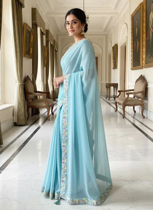 Light_Blue_Georgette_Embroidered_Embellished_Bollywood_Saree_For_Women_|_With_Blouse_Piece