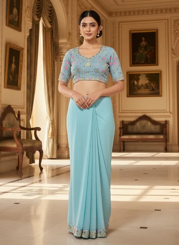 Light_Blue_Georgette_Embroidered_Embellished_Bollywood_Saree_For_Women_|_With_Blouse_Piece
