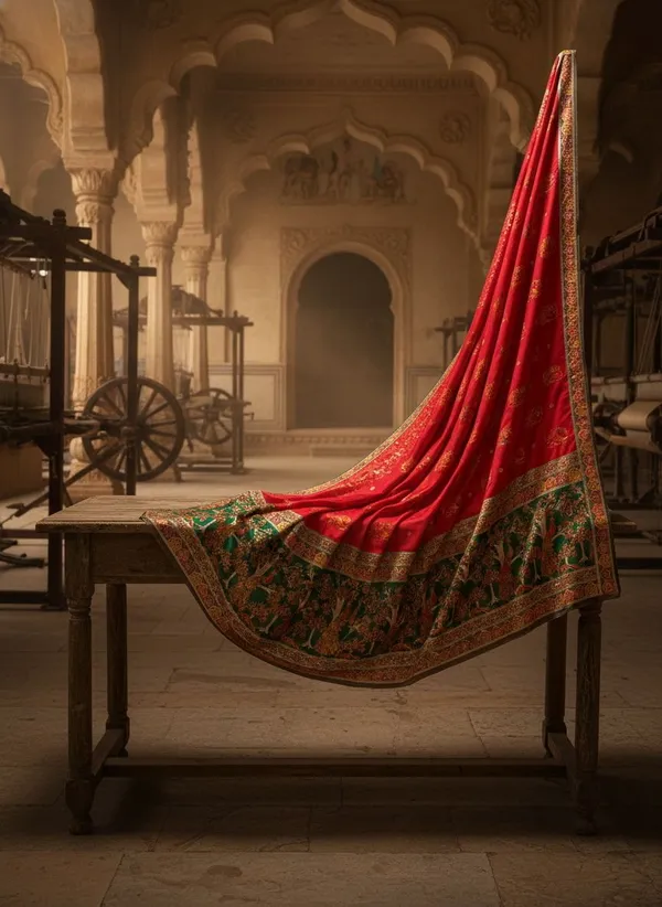 Red_Kanjivaram_Pure_Silk_Jacquard_Woven_Saree_For_Women_|_With_Blouse_Piece