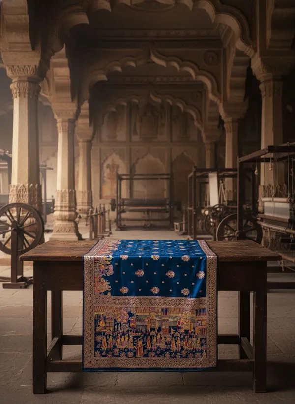 Blue_Kanjivaram_Pure_Silk_Meenakari_Jacquard_Woven_Saree_For_Women_|_With_Blouse_Piece