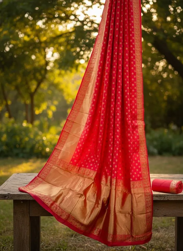 Gajari_Pink_Silk_Blend_Kanjivaram_Jacquard_Zari_Woven_Saree_For_Women_|_With_Blouse_Piece