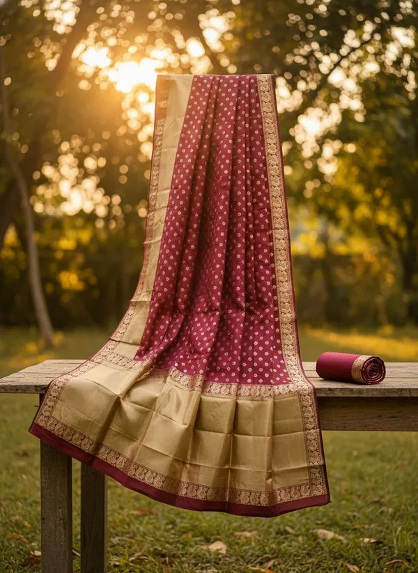 Maroon_Georgette_Woven_Jacquard_Zari_Saree_For_Women_|_With_Blouse_Piece