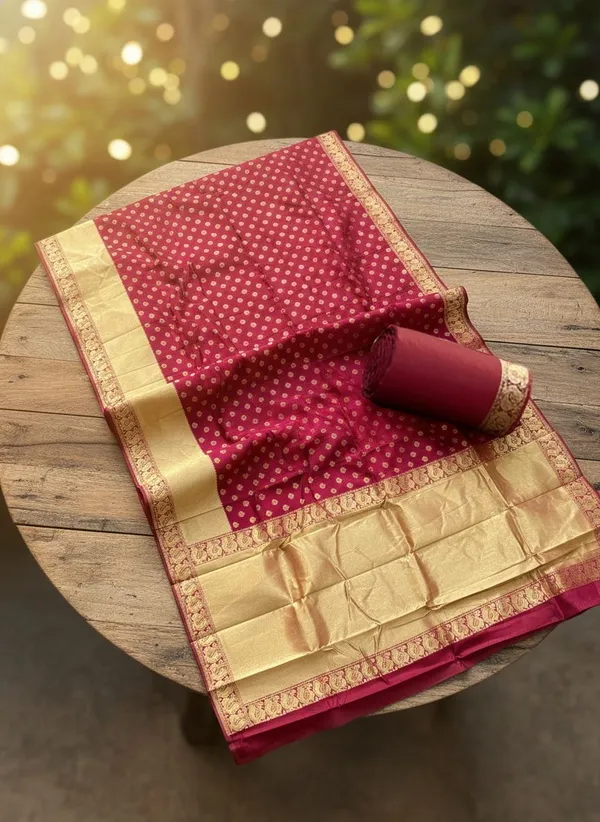 Maroon_Georgette_Woven_Jacquard_Zari_Saree_For_Women_|_With_Blouse_Piece