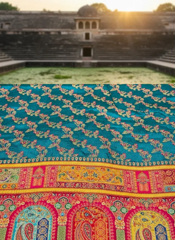 Sariya_Light_Green_Banarasi_Pure_Silk_Satin_Jacquard_Saree_For_Women_|_With_Blouse_Piece