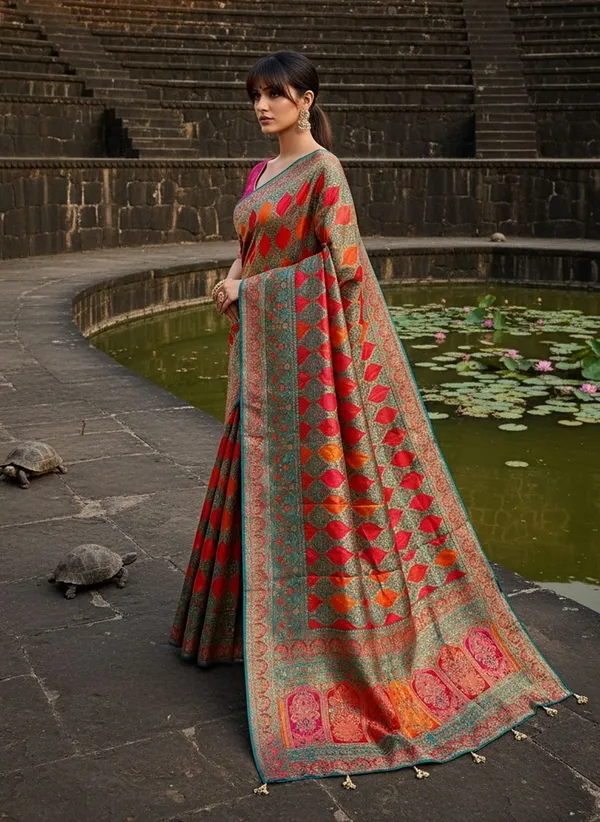 Light_Green_Banarasi_Pure_Silk_Satin_Woven_Printed_Saree_For_Women_|_With_Blouse_Piece