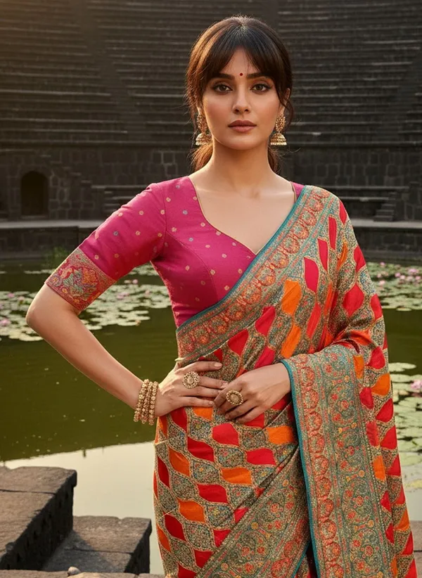 Light_Green_Banarasi_Pure_Silk_Satin_Woven_Printed_Saree_For_Women_|_With_Blouse_Piece