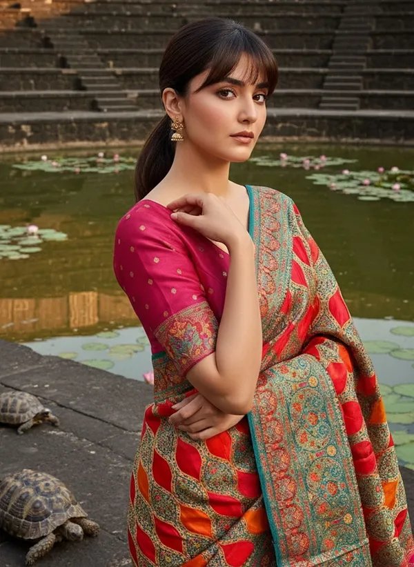 Light_Green_Banarasi_Pure_Silk_Satin_Woven_Printed_Saree_For_Women_|_With_Blouse_Piece