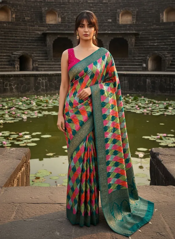 Sariya_Light_Green_Banarasi_Pure_Silk_Satin_Woven_Saree_For_Women_|_With_Blouse_Piece