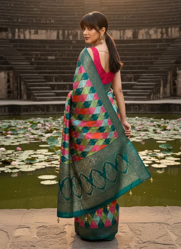 Sariya_Light_Green_Banarasi_Pure_Silk_Satin_Woven_Saree_For_Women_|_With_Blouse_Piece
