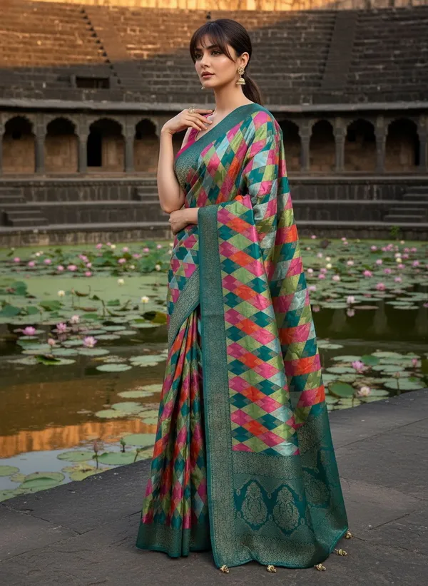 Sariya_Light_Green_Banarasi_Pure_Silk_Satin_Woven_Saree_For_Women_|_With_Blouse_Piece