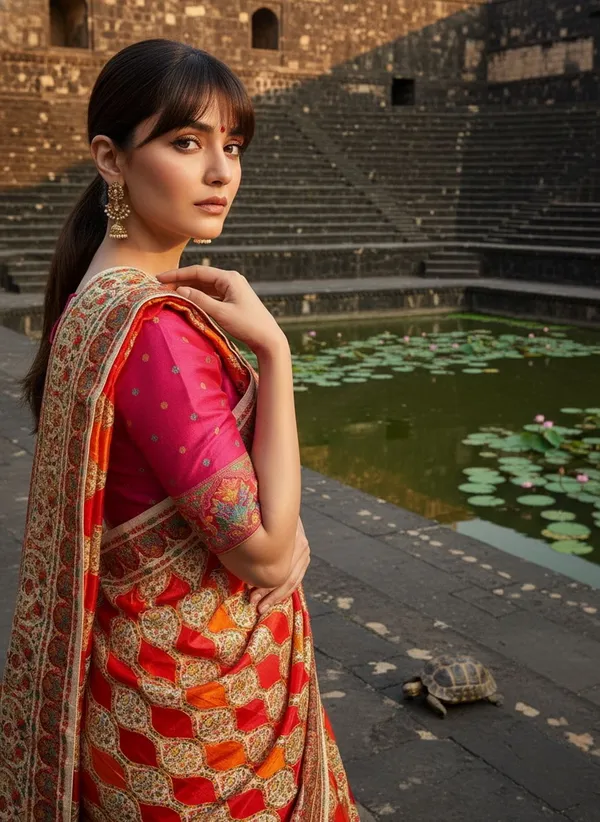 Sariya_White_Banarasi_Pure_Silk_Satin_Jacquard_Saree_For_Women_|_With_Blouse_Piece