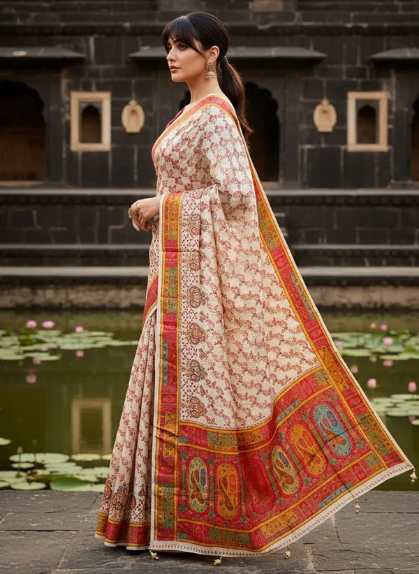 White_Banarasi_Pure_Silk_Woven_Saree_For_Women_|_With_Blouse_Piece