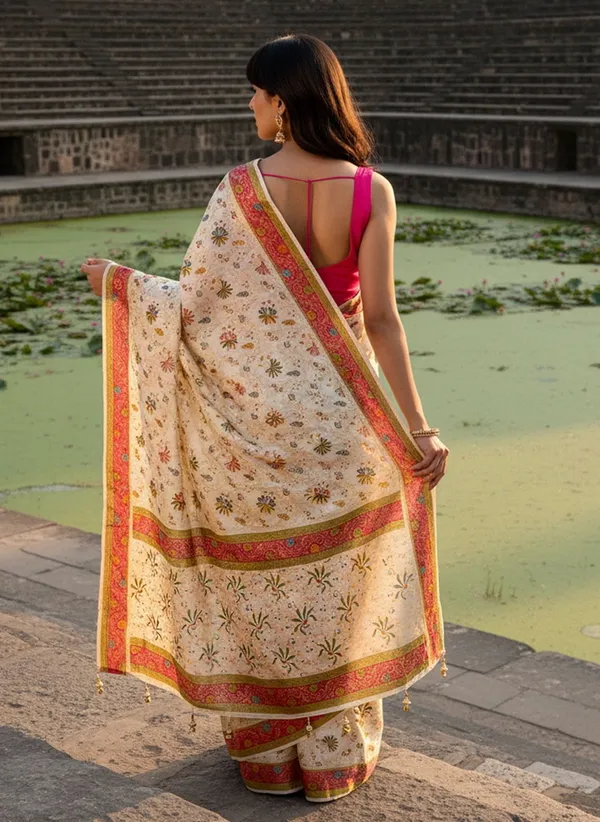 Sariya_White_Banarasi_Pure_Silk_Satin_Woven_Saree_For_Women_|_With_Blouse_Piece