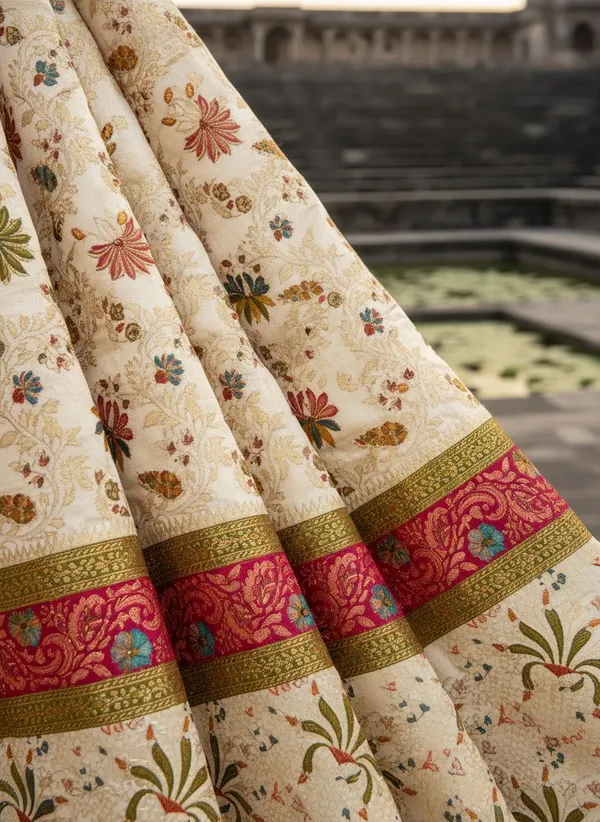 Sariya_White_Banarasi_Pure_Silk_Satin_Woven_Saree_For_Women_|_With_Blouse_Piece
